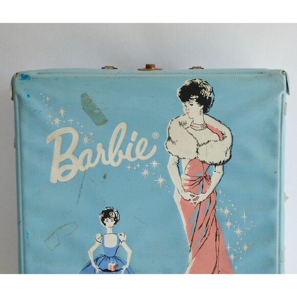 Vintage 1962 Barbie Ponytail Case Blue Mattel - Picture 2 of 7